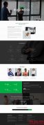 黑色寬屏的商業(yè)咨詢公司網站模板