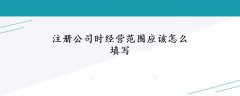 注冊(cè)公司時(shí)經(jīng)營(yíng)范圍應(yīng)該怎么填寫(xiě)